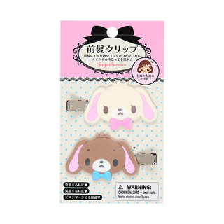 Sanrio Flocked Hair Clip Set