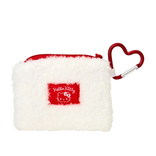 Sanrio Fluffy Plush Mini Pouch with Carabiner