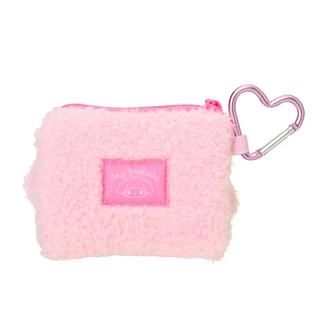 Sanrio Fluffy Plush Mini Pouch with Carabiner