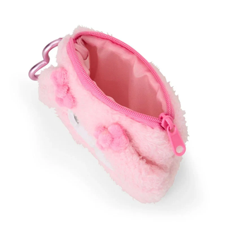 Sanrio Fluffy Plush Mini Pouch with Carabiner