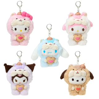 Sanrio Fluffy Squirrel Plush Keychain