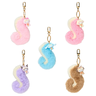 Sanrio Fluffy Squirrel Charm Keychain