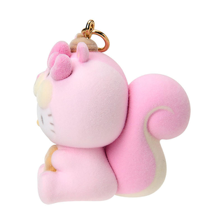 Sanrio Fluffy Squirrel Charm Keychain