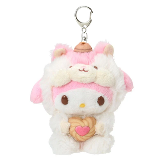 Sanrio Fluffy Squirrel Plush Keychain