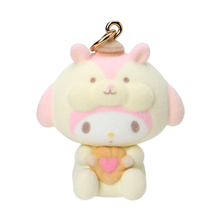 Sanrio Fluffy Squirrel Charm Keychain