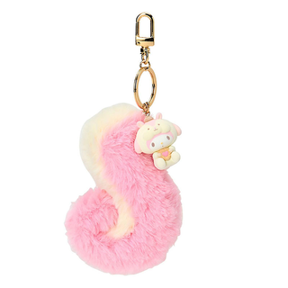 Sanrio Fluffy Squirrel Charm Keychain