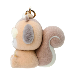 Sanrio Fluffy Squirrel Charm Keychain