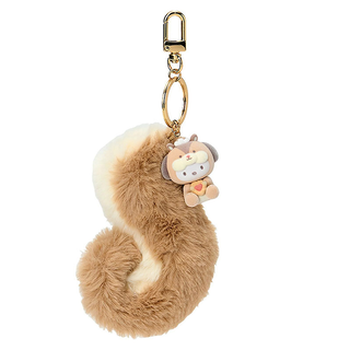Sanrio Fluffy Squirrel Charm Keychain