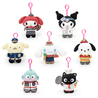 Sanrio Friends at Work Plush Keychain