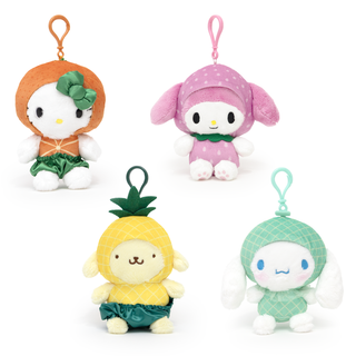 Sanrio Fruit Outfit Plush Keychain
