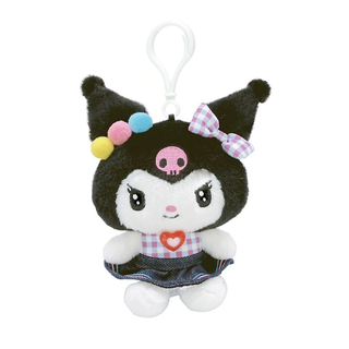 Sanrio Gingham Denim Plush Keychain