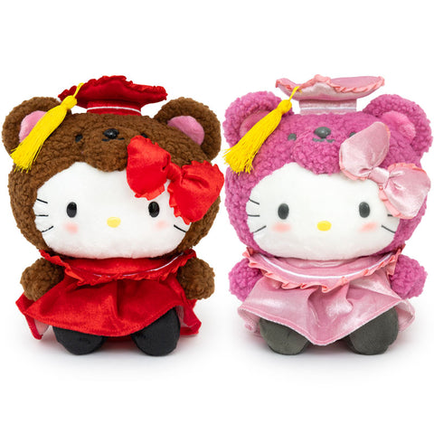 Hello Kitty Graduation Gown Bear 10" Plush