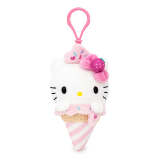 Sanrio Ice Cream Cone Plush Keychain