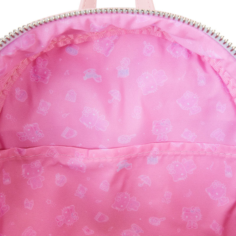 100 pocket backpack hello kitty Hello Kitty 50th Anniversary Clear and Cute Cosplay Mini-Backpack