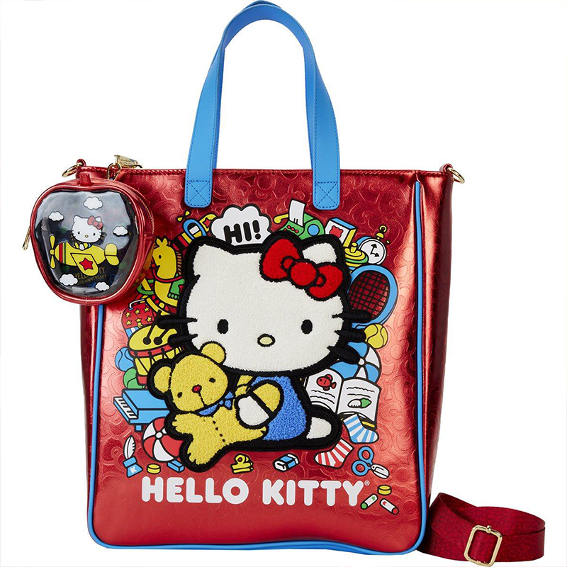 Hello Kitty 50th Anniversary Coin Bag Metallic Tote – JapanLA Hello Kitty 50th Anniversary Coin Bag Metallic Tote – JapanLA