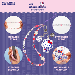 Sanrio Soccer Acrylic Beaded Strap