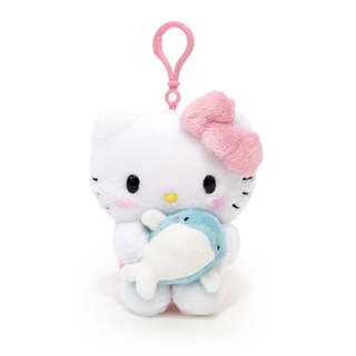 Hello Kitty Baby Animal Hug Plush Keychain