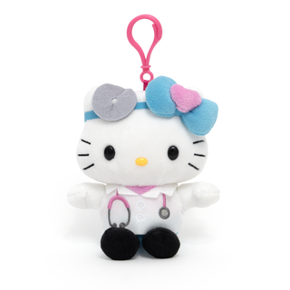 Hello Kitty at Work Plush Keychain