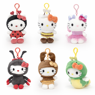 Hello Kitty Bugs Plush Keychain