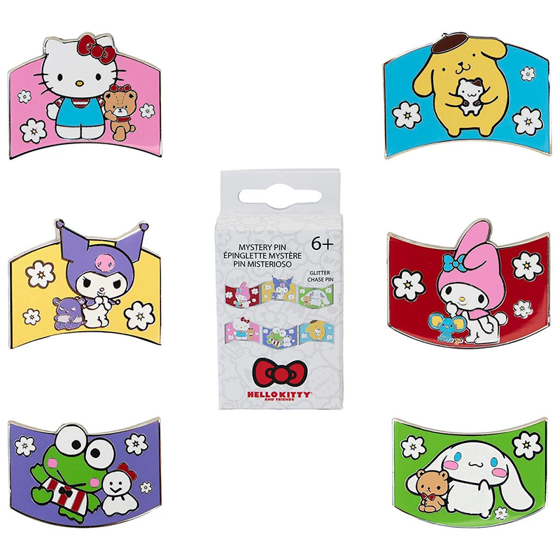 Hello Kitty and Friends x Loungefly Color Block Pin Blind Box Hello Kitty and Friends x Loungefly Color Block Pin Blind Box