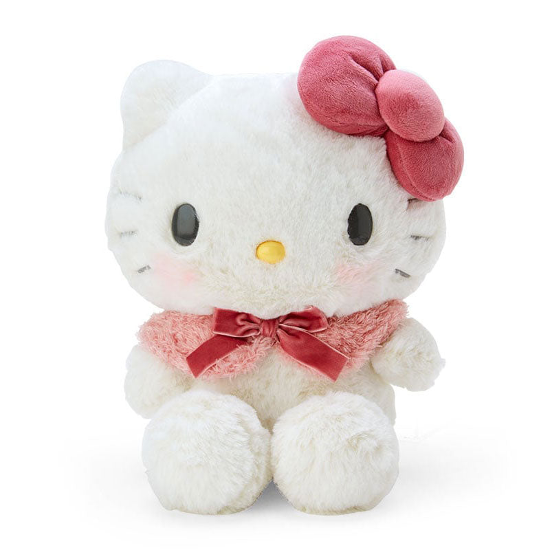 Sanrio Hello Kitty Plush Pink Dress & Bow Adorable Stuffed Toy 12 Sitting  Down