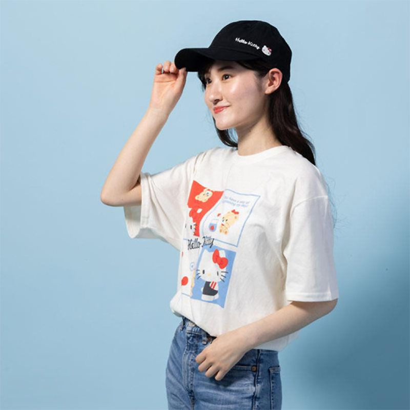 Hanamaruobake Sanrio Four Frame T-Shirt – JapanLA Hanamaruobake Sanrio Four Frame T-Shirt – JapanLA