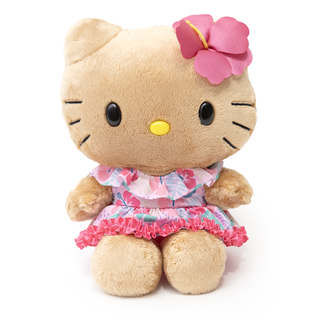 Hello Kitty Hibiscus Tan Plush