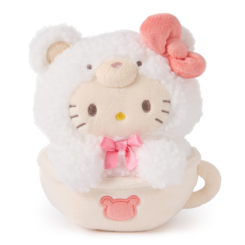 Hello Kitty Cafe Latte Kuma Mug Plush – JapanLA