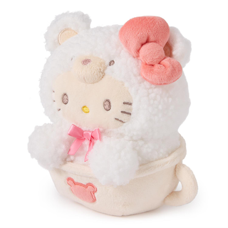 Hello Kitty Cafe Latte Kuma Mug Plush