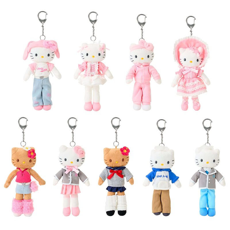 Hello Kitty long legs plush keychain referensi