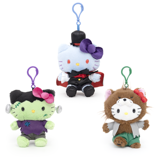 Hello Kitty Monsters Plush Keychain