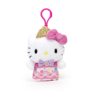 Hello Kitty Outfit Party Plush Keychain