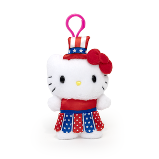 Hello Kitty Outfit Party Plush Keychain