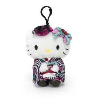 Hello Kitty Retro Modern Kimono Plush Keychain