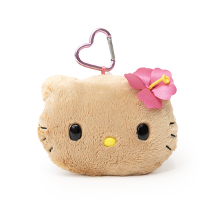 Hello Kitty Hibiscus Plush Pouch Keychain