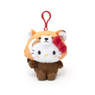 Hello Kitty Zoo Animals Plush Keychain