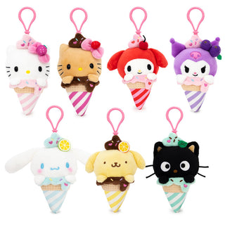 Sanrio Ice Cream Cone Plush Keychain