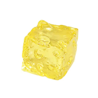 yellow crystal jewel cheese squishy transparent