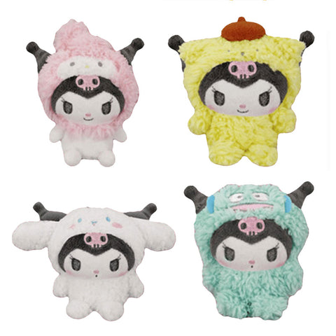 Kuromi Transform into a Friend Mascot Keychain