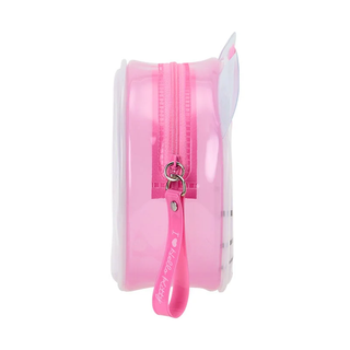 I Love Hello Kitty Clear Pink Zipper Pouch