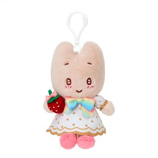 Sanrio Strawberry News 50th Rainbow Plush Keychain
