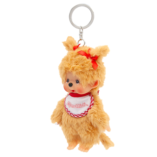 Monchhichi Beige Girl Keychain