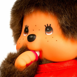 Monchhichi Classic Red Bib Boy Plush