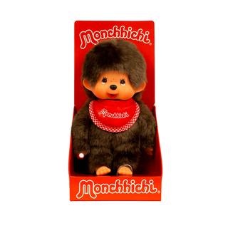 Monchhichi Classic Red Bib Boy Plush