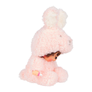 Monchhichi Fluffy Bunny Sitting Plush