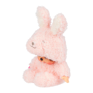 Monchhichi Fluffy Bunny Sitting Plush