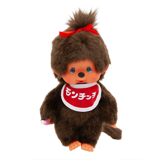 Monchhichi Classic Logo Blue Eyes Girl Plush