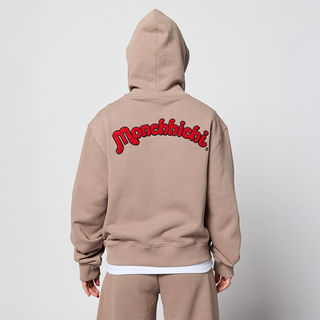 Monchhichi Vintage Brown Zip Up Hoodie