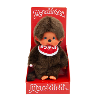 Monchhichi Classic Logo Blue Eyes Boy Plush