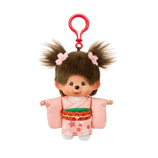 Monchhichi Sakura Kimono Girl Keychain